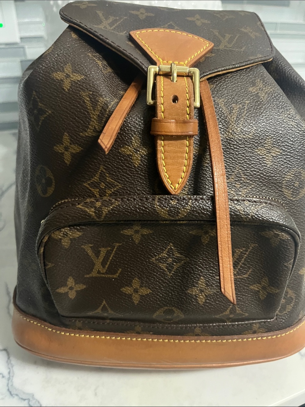 Louis Vuitton Monogram Montsouris MM Women's Backpack Brown - Picture 3 of 15